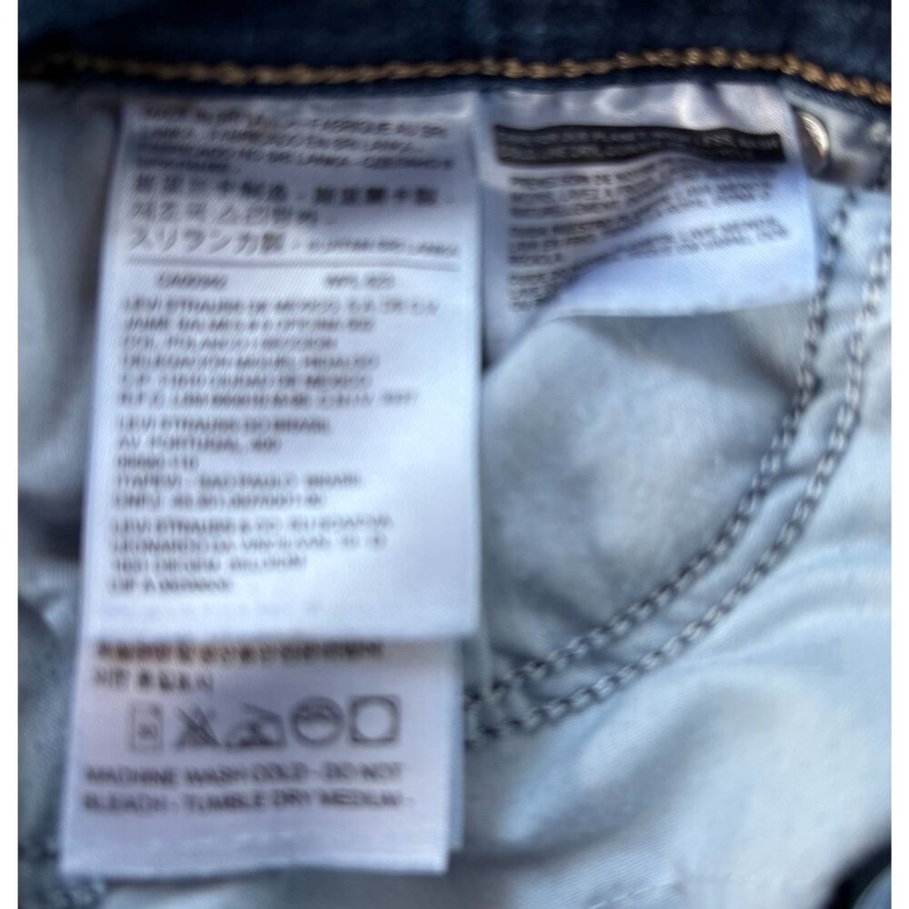 Levi Strauss Co Mid Rise Skinny Jeans Blue Wash Women's Size 8 - Picture 3 of 8